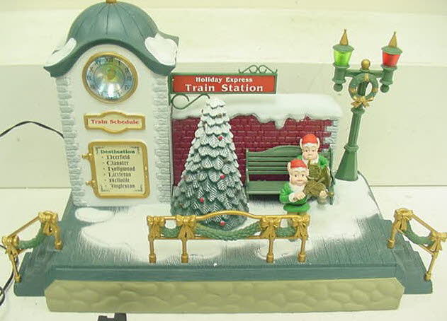 New Bright 384-10 G Musical Train Station LN/Box