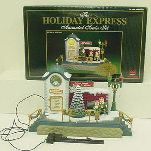 New Bright 384-10 G Musical Train Station LN/Box