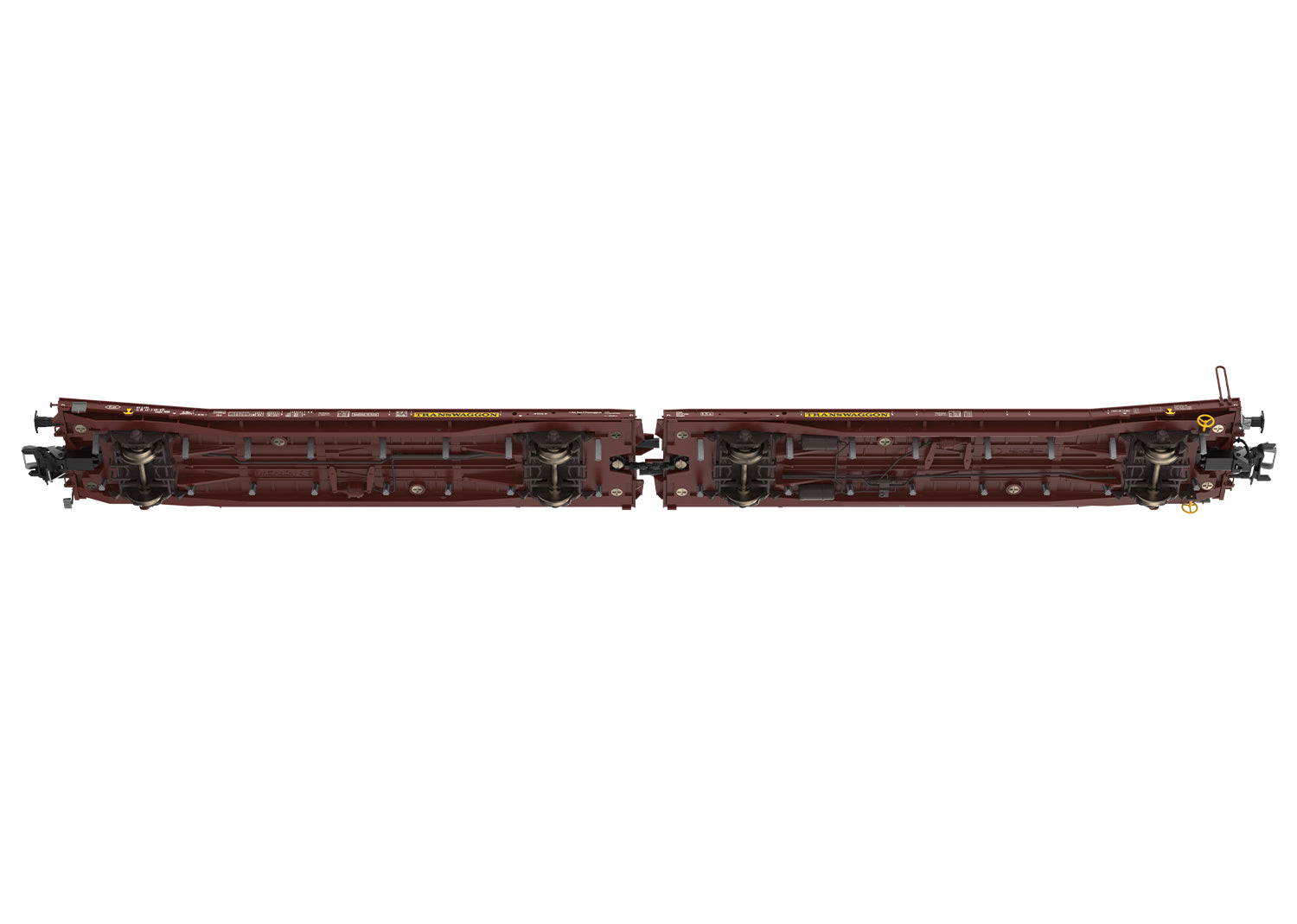Marklin 47430 HO Transwaggon, Inc. Type Laads 800B Pair of Flat Cars