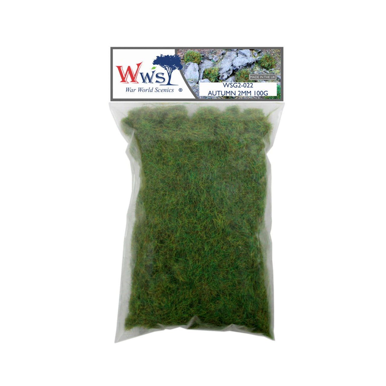 WWScenics WSG2-022 2mm Autumn Static Grass - 100 g Bag