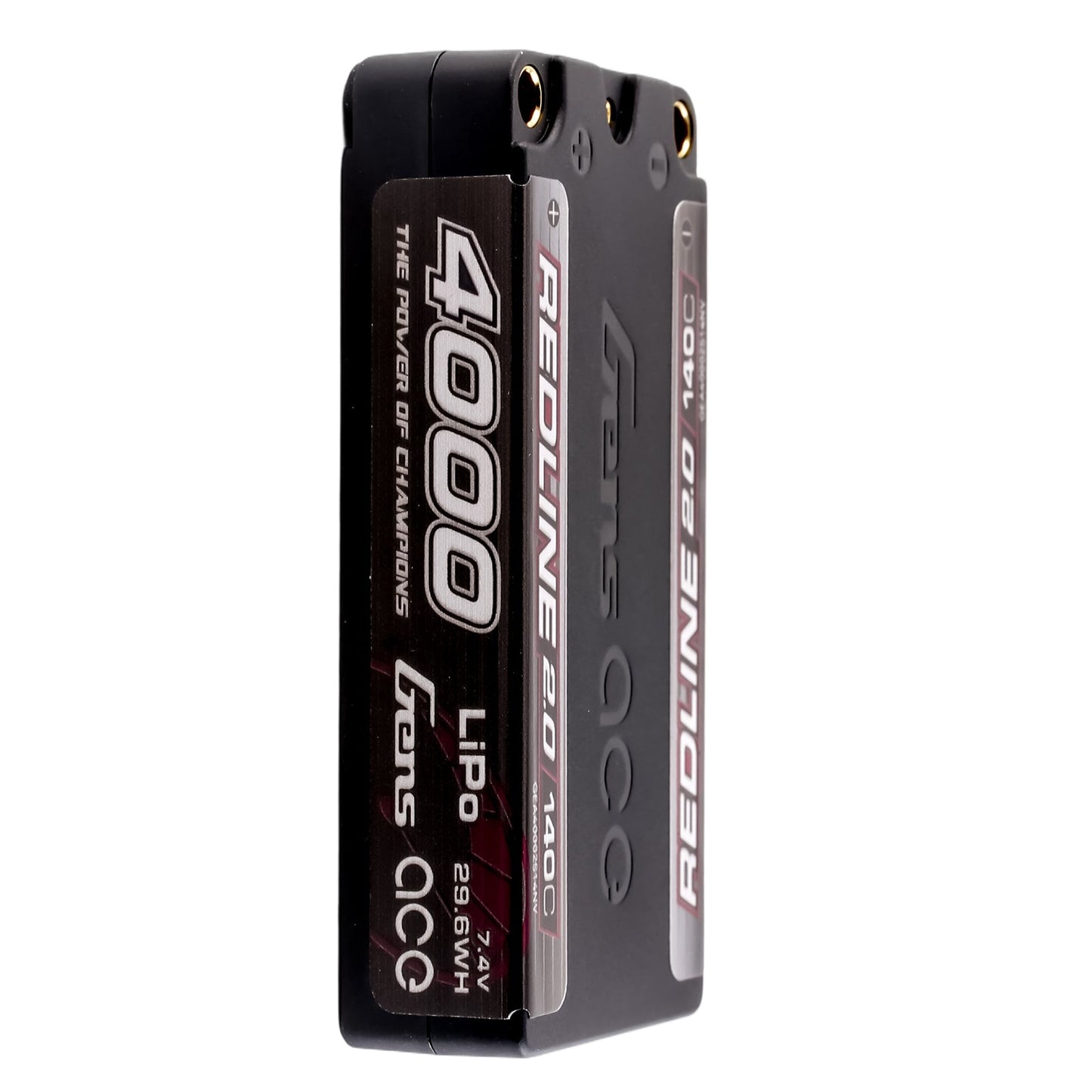 Gens Ace GEA40002S14NV 4000mAh 2S 140C 7.4V HardCase Shorty Redline 2.0 Lipo