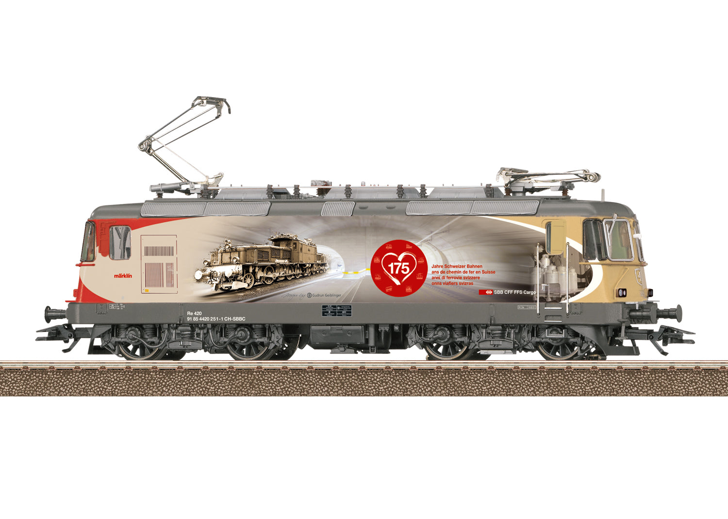 Trix 25875 HO SBB Class Re 420 Electric Locomotive #420 251-1