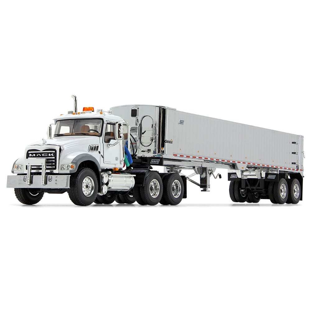 First Gear 50-3457 1:50 Mack Granite MP & East Genesis End Dump Trailer