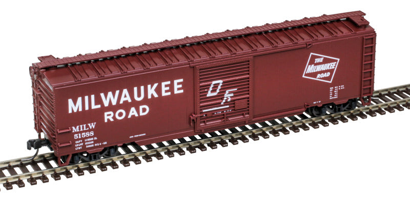 Atlas 50006916 N Milwaukee Road Trainman 50' Single Door Box Car #51580