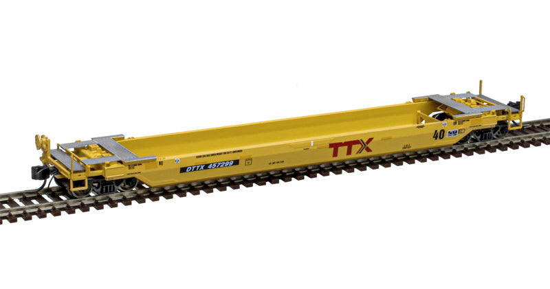 Atlas 50007021 N TTX Late Repaint 40' Rebuilt Well Car #457299