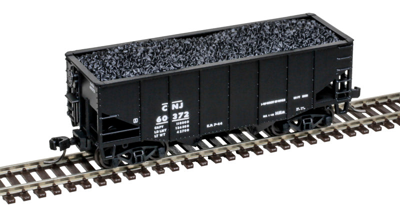 Atlas 50007209 N Central Railroad of New Jersey 55 Ton Fishbelly Hopper #60372
