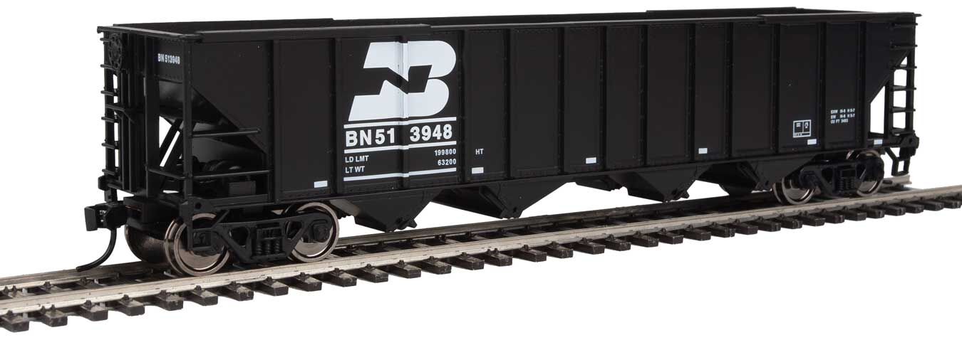 Walthers 910-1977 HO Burlington Northern 50' 100-Ton 4-Bay Hopper RTR #513948