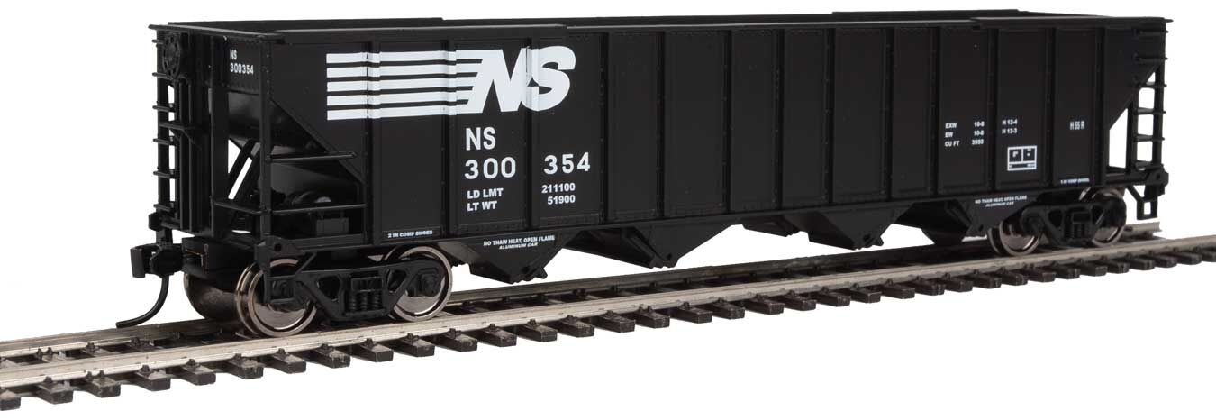 Walthers 910-1995 HO Norfolk Southern 50' 100-Ton 4-Bay Hopper RTR #300354
