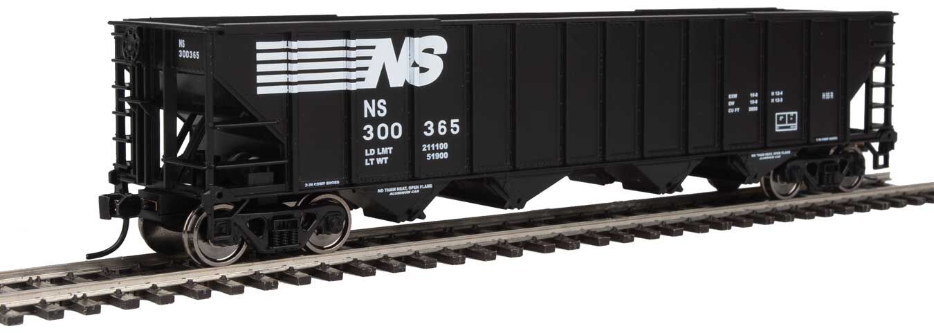 Walthers 910-1997 HO Norfolk Southern 50' 100-Ton 4-Bay Hopper RTR #300365