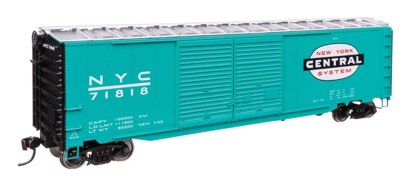 Walthers 910-46610 HO NYC 50' AAR Improved Double-Door Boxcar RTR #71818