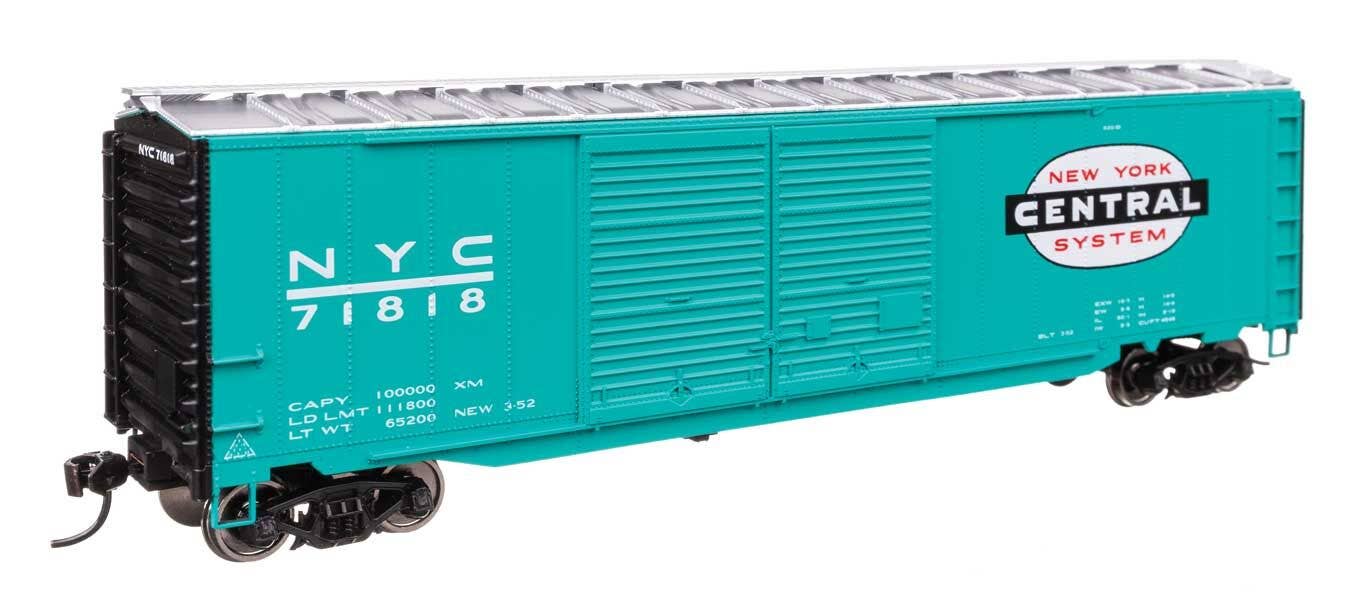 Walthers 910-46610 HO NYC 50' AAR Improved Double-Door Boxcar RTR #71818