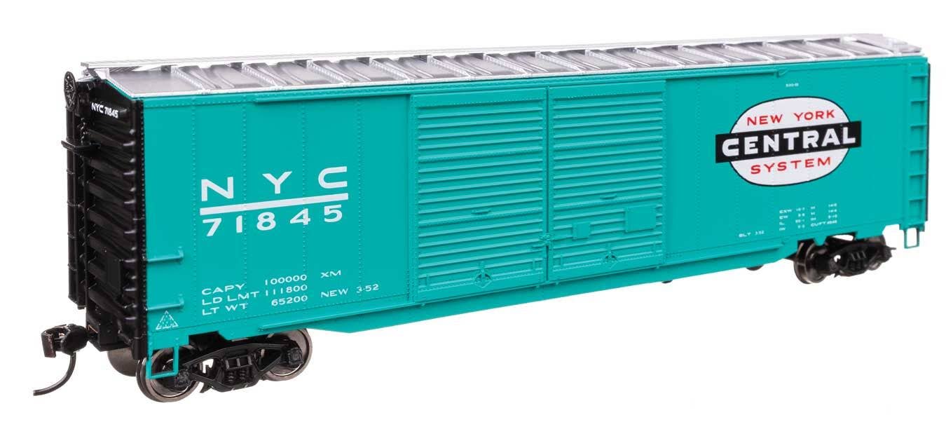 Walthers 910-46612 HO NYC 50' AAR Improved Double-Door Boxcar RTR #71845