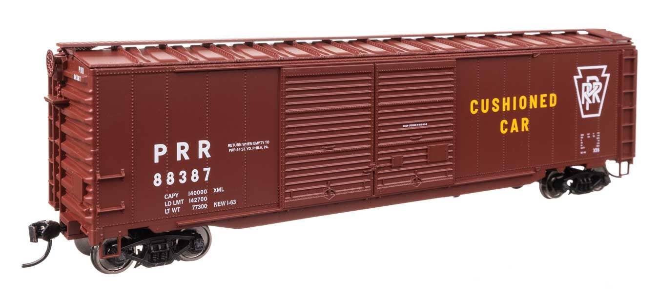 Walthers 910-46615 HO PRR 50' AAR Improved Double-Door Boxcar RTR #88387