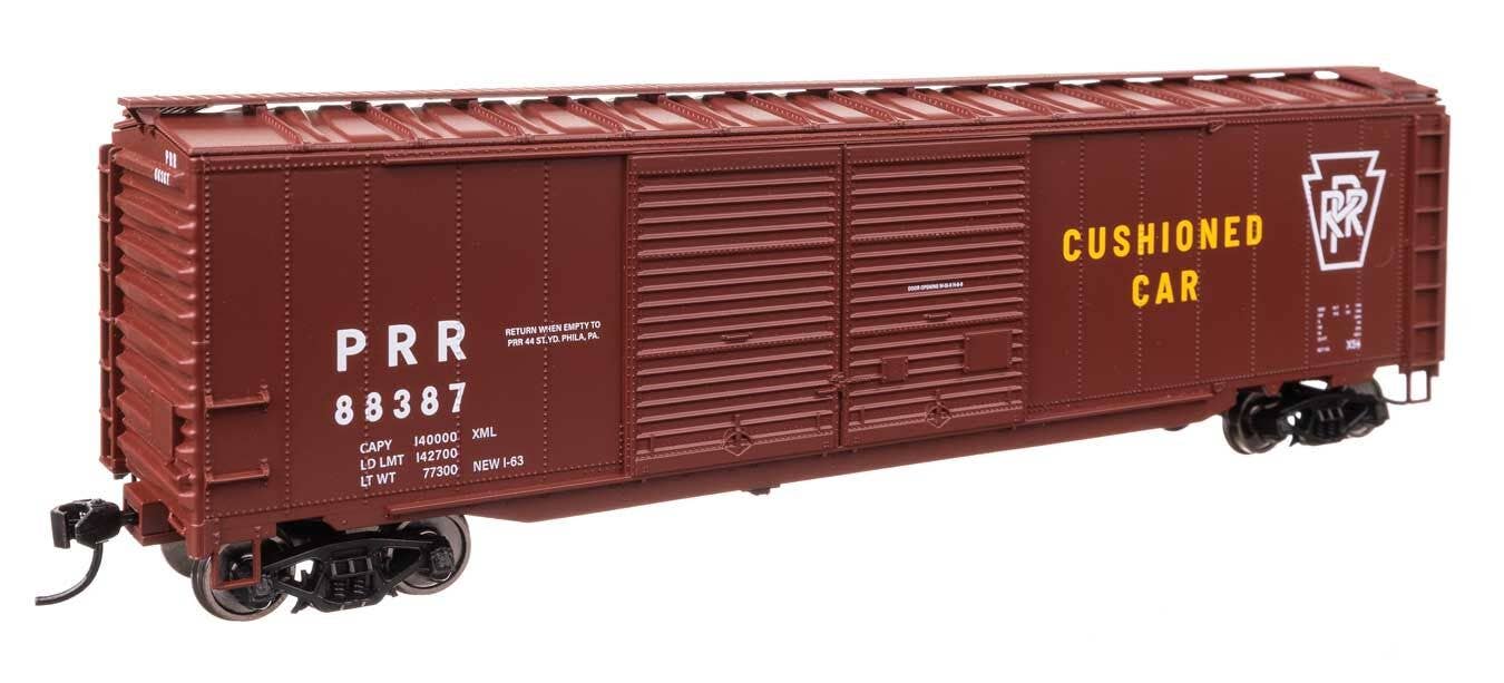 Walthers 910-46615 HO PRR 50' AAR Improved Double-Door Boxcar RTR #88387