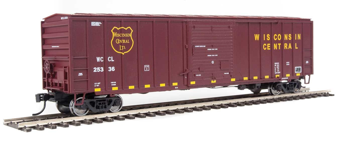 Walthers 910-1845 HO Wisconsin Central 50' ACF Exterior Post Boxcar RTR #25336
