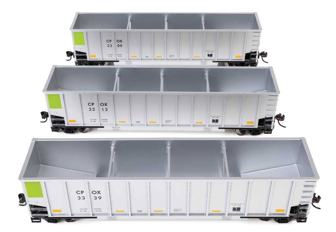 Walthers 910-55913 HO CPOX 50' Bethgon Coalporter Gondola RTR (Set of 3)