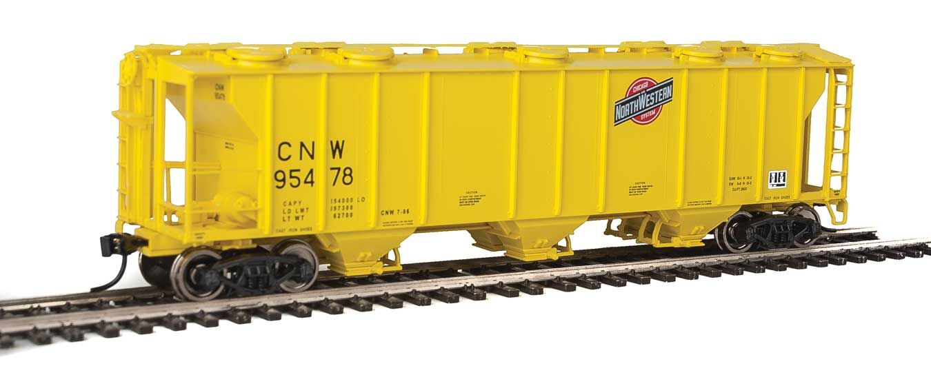 Walthers 910-7020 HO C&NW 50' PS-2 2893 3-Bay Covered Hopper Car #95478