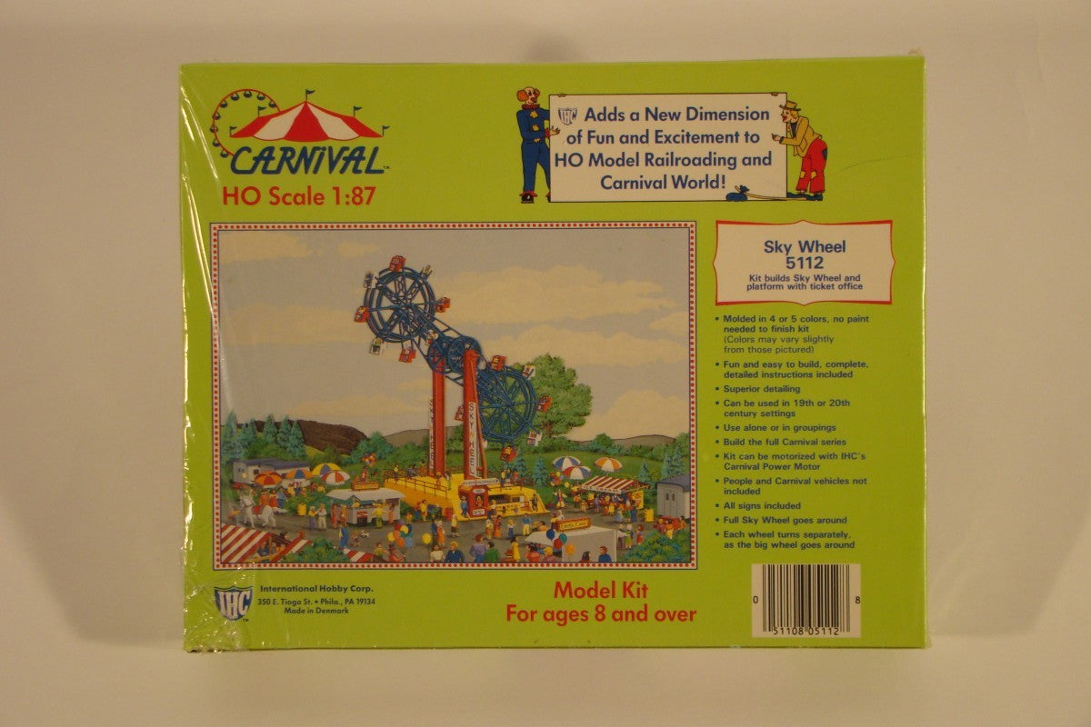 IHC 5112 HO Scale Carnival Sky Wheel Model Building Kit LN/Box