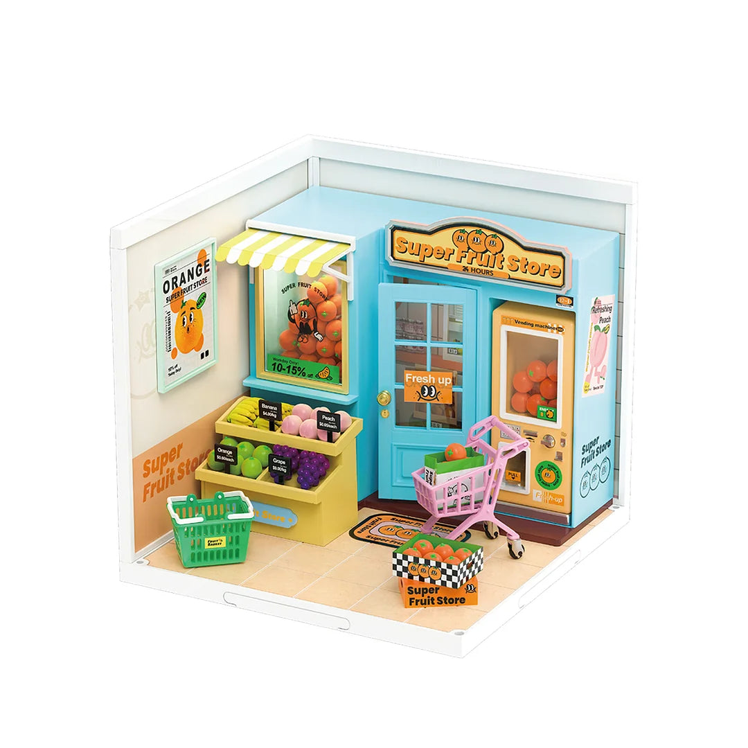 Robotime DW003 Fruit Store Plastic DIY Miniature House Kit