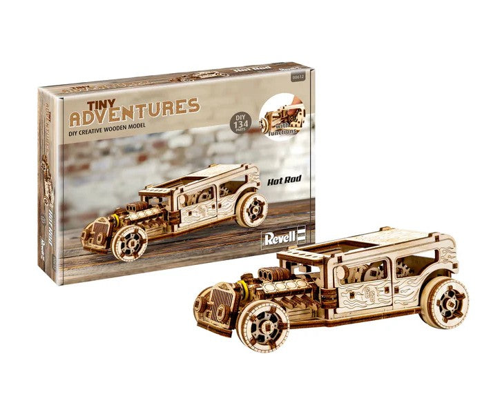 Revell of Germany 00612 1:32 Tiny Adventures - Hot Rod Wooden Model Kit