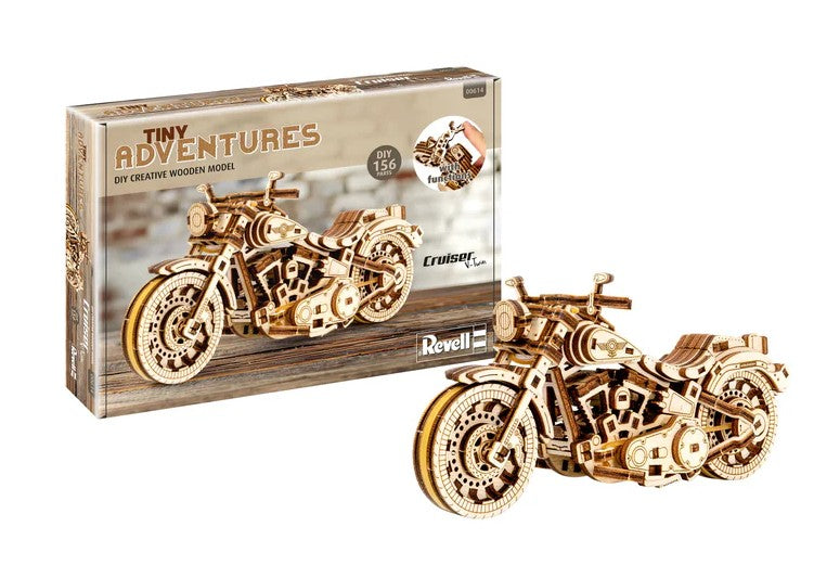 Revell of Germany 00614 1:13 Tiny Adventures - Cruiser V-Twin Wooden Model Kit