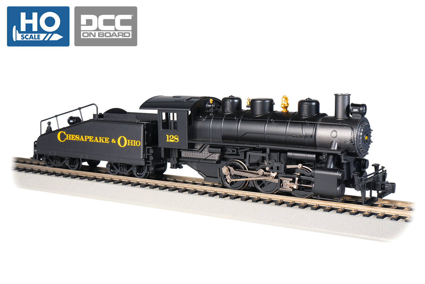Bachmann 51612 HO Chesapeake & Ohio USRA 0-6-0 Steam Locomotive with Smoke #128