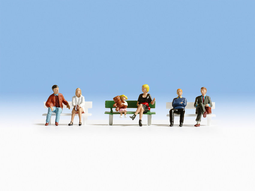 Noch 36530 N Seated People Set Figures #1 (Set of 6)