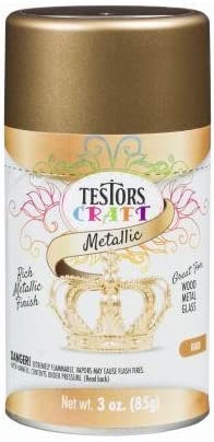 Testors 304350 Gold Metallic Craft Acrylic Paint - 3 oz. Spray Can