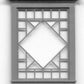 Grandt Line 5206 HO Diamond Patterned Picture Windows (Pack of 2)