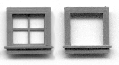 Grandt Line 5239 HO 28" x 26" Single Sash 4 Light Window (Pack of 4)