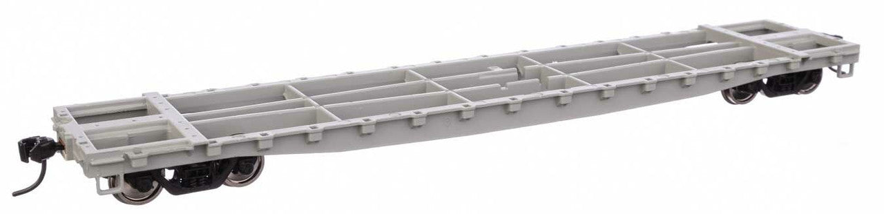 Walthers 910-6600 HO Undecorated Ready to Run 53' General Steel Castings Flatcar