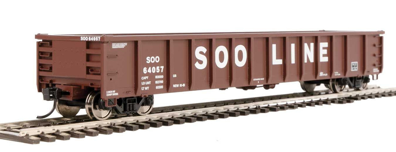 Walthers 910-6285 HO Soo Line 53' Railgon Gondola #64057