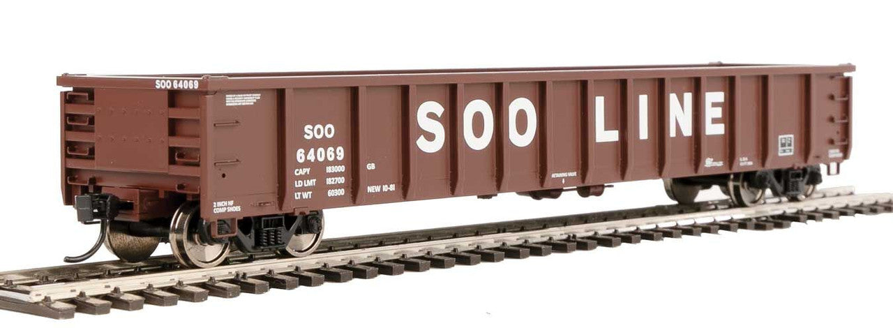 Walthers 910-6286 HO Soo Line 53' Railgon Gondola #64069
