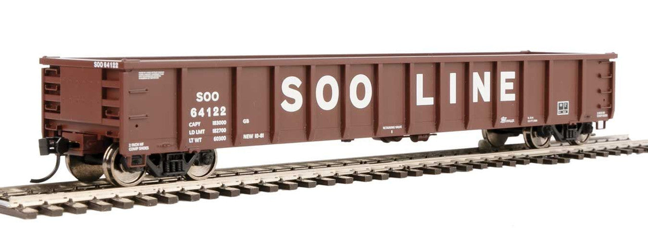 Walthers 910-6287 HO Soo Line 53' Railgon Gondola #64122