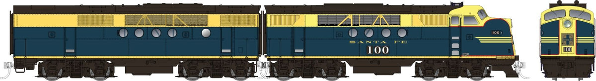 Rapido Trains 053005 HO AT&SF EMD FT A+B Diesel Locomotive #100L + 100A