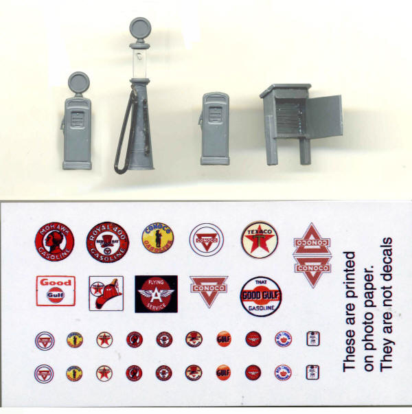Grandt Line 5314 HO Old Style Gas Pump Set