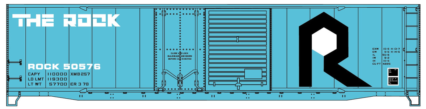 Accurail 5328 HO Rock Island 50' Combination Door Steel Boxcar