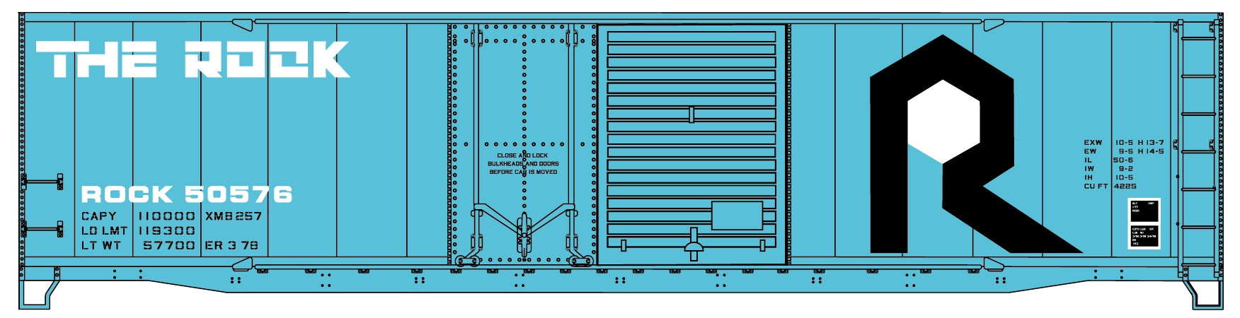 Accurail 5328 HO Rock Island 50' Combination Door Steel Boxcar