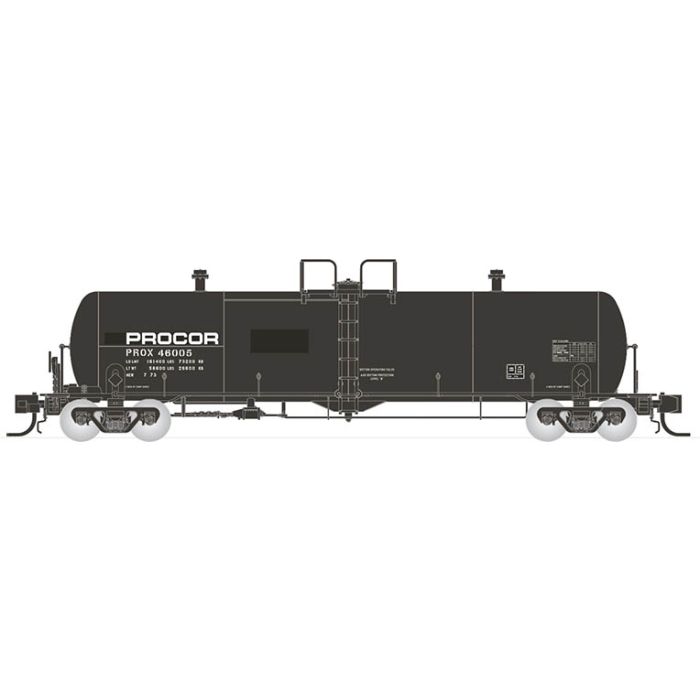 Rapido Trains 535005 N Scale Procor PROX 20,000 Gallon Tank Car (Pack of 6)