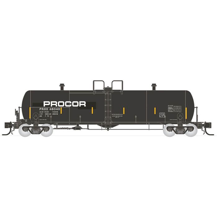 Rapido Trains 535006 N Scale Procor PROX 20,000 Gallon Tank Car (Pack of 6)