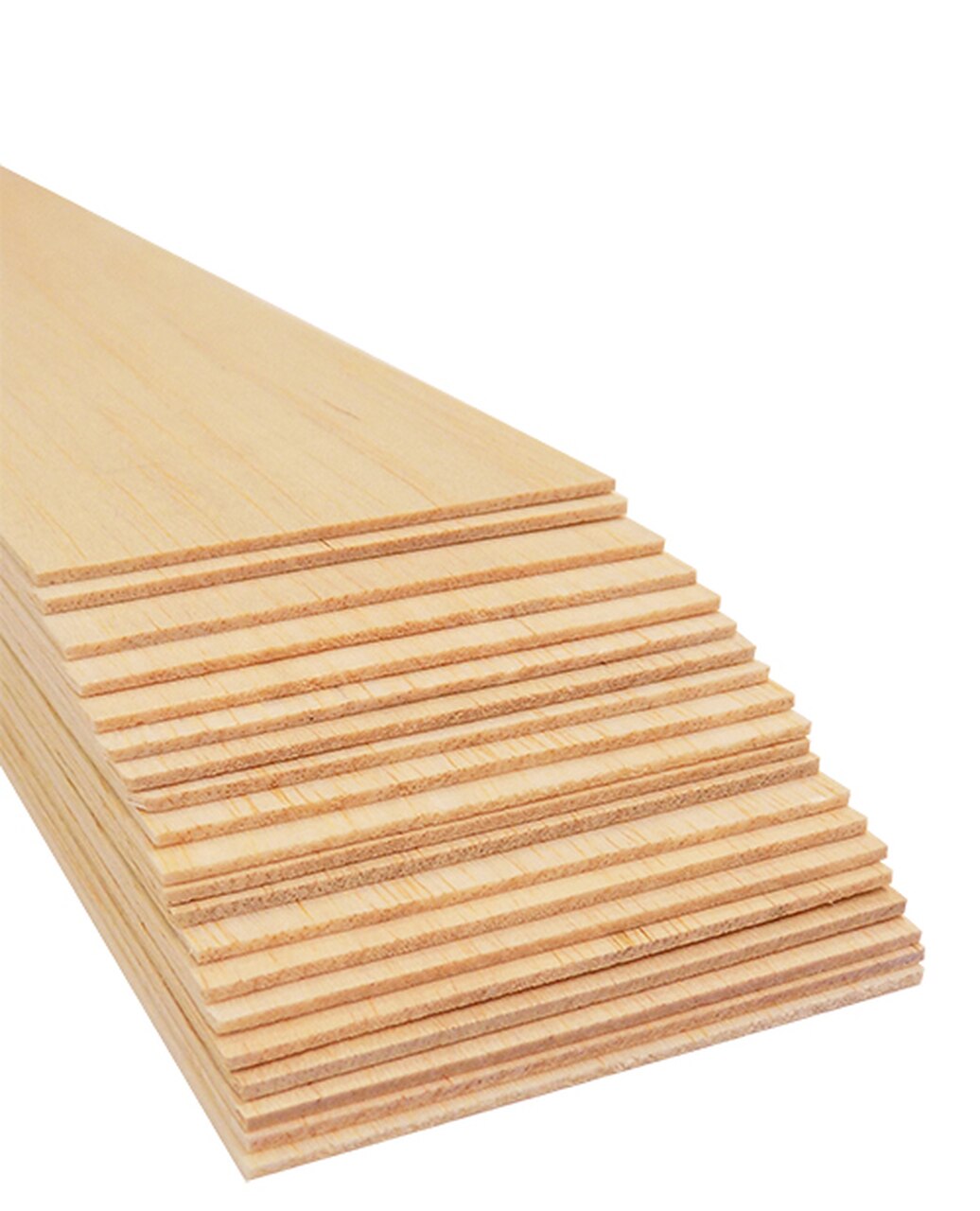 Bud Nosen Models 1133 1/8" X 3" x 36" Balsa Sheets (Pack of 20)