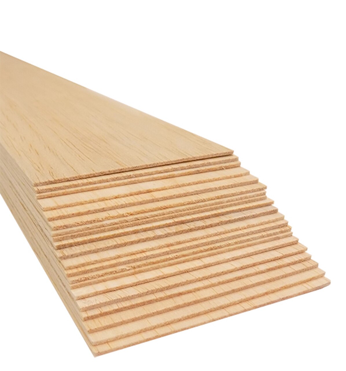 Bud Nosen Models 1142 1/16" x 4" x 36" Balsa Wood Sheets (Pack of 20)