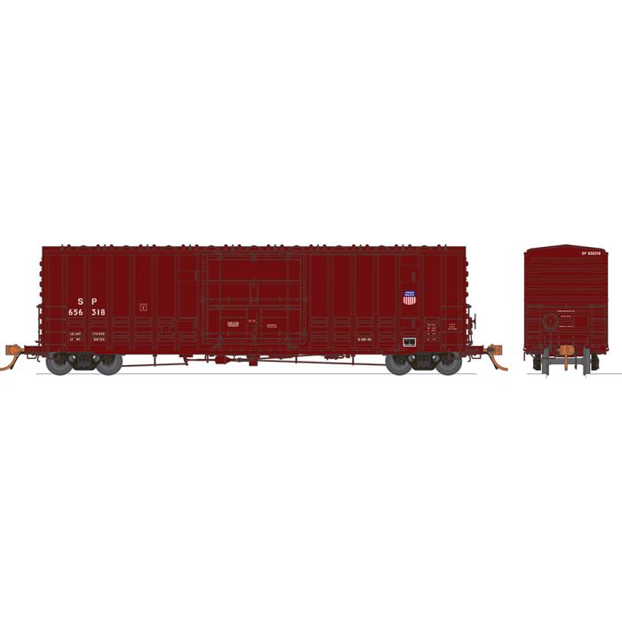 Rapido Trains 537008 N SP/UP Shield B-100-40 Boxcar (Pack of 6)