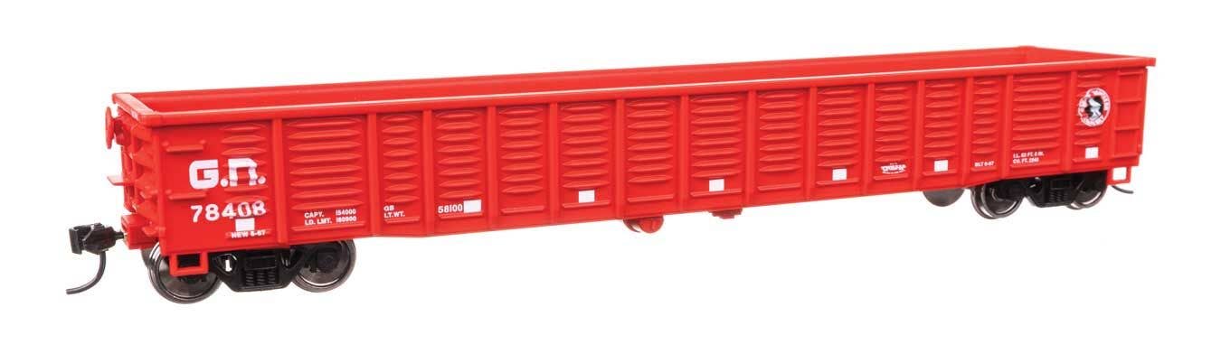 Walthers 910-6079 HO Great Nothern 53' Corrugated-Side Gondola RTR #78408
