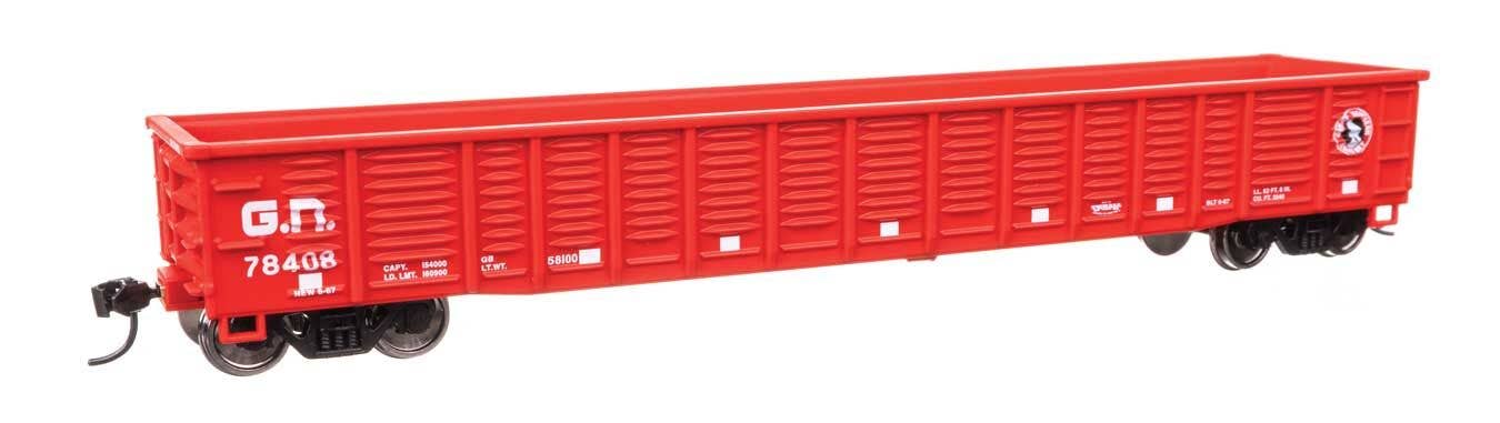 Walthers 910-6079 HO Great Nothern 53' Corrugated-Side Gondola RTR #78408