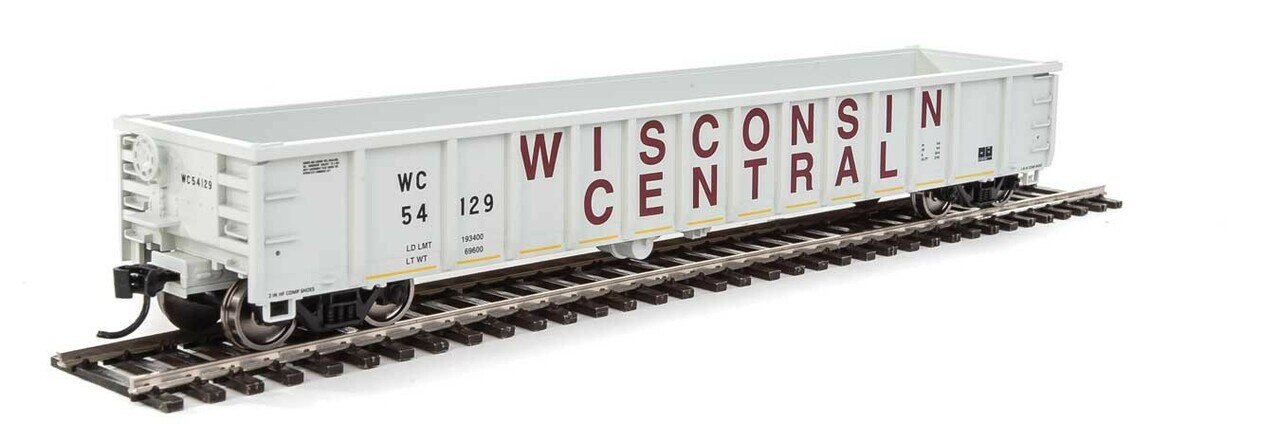 Walthers 910-6259 HO Wisconsin Central 53' Railgon Gondola #54129
