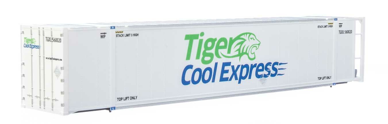 Walthers 949-8708 HO Tiger Cool Express 53' Reefer Container Ready to Run