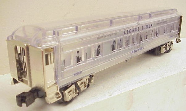 Lionel 6-29086 O Platinum Ghost Clear Shell Madison Passenger Cars (Set of 3) LN/Box