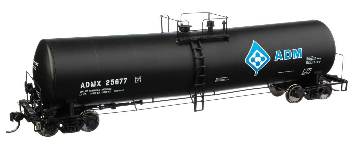 Walthers 920-100246 HO ADM 54' 23,000 Gallon Funnel-Flow Tank Car RTR #25677