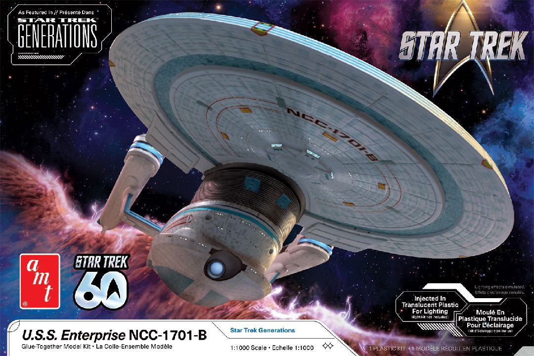 AMT 1560M 1:1000 Star Trek: Generations USS Enterprise NCC-1701-B Plastic Kit